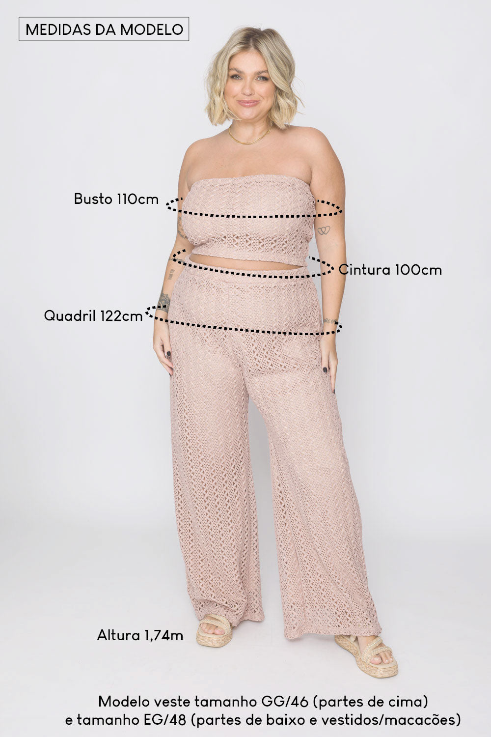 Lenço Plus Size Kelly em Tela Branca Cess