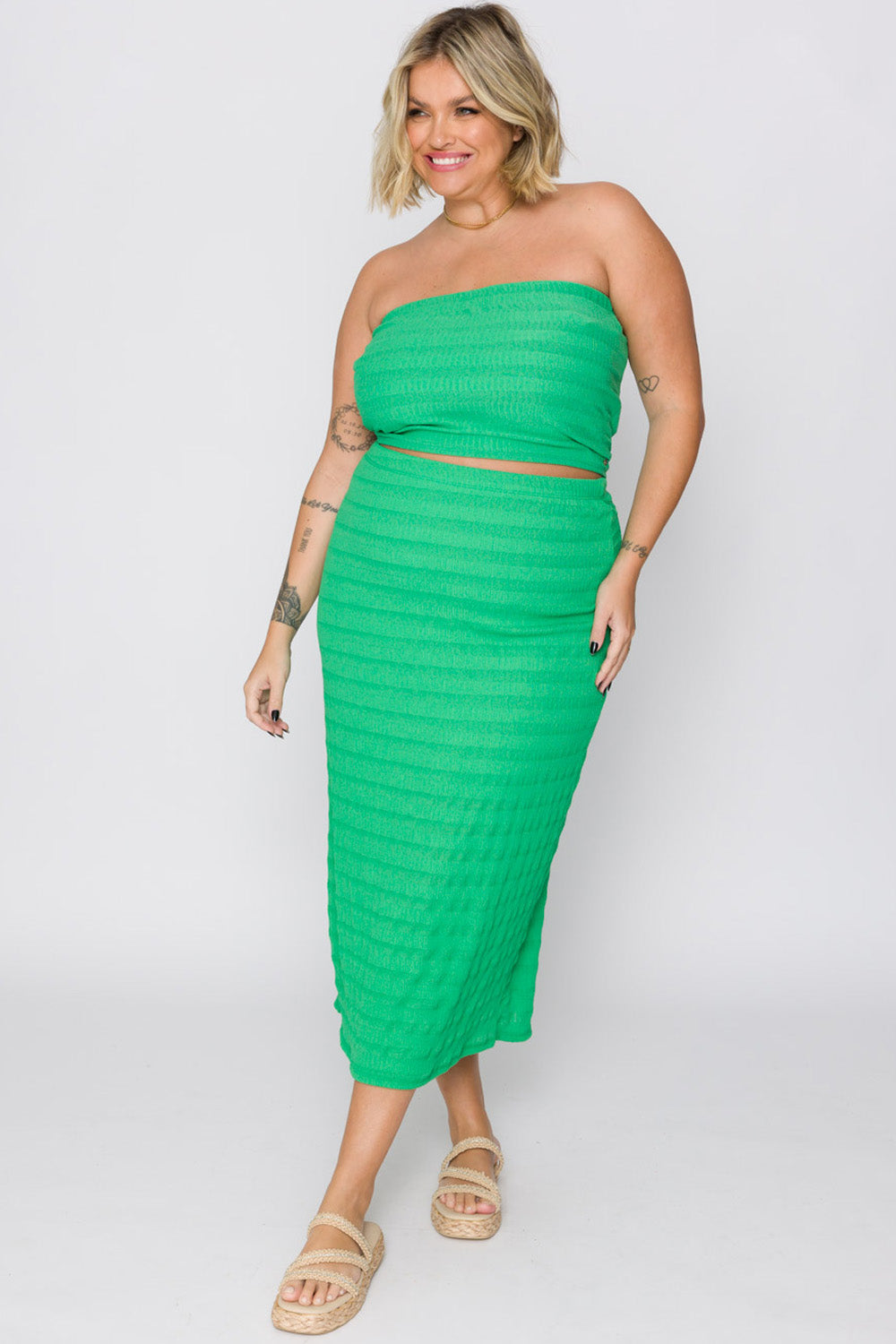 Top Faixa Plus Size Adele Verde Cess