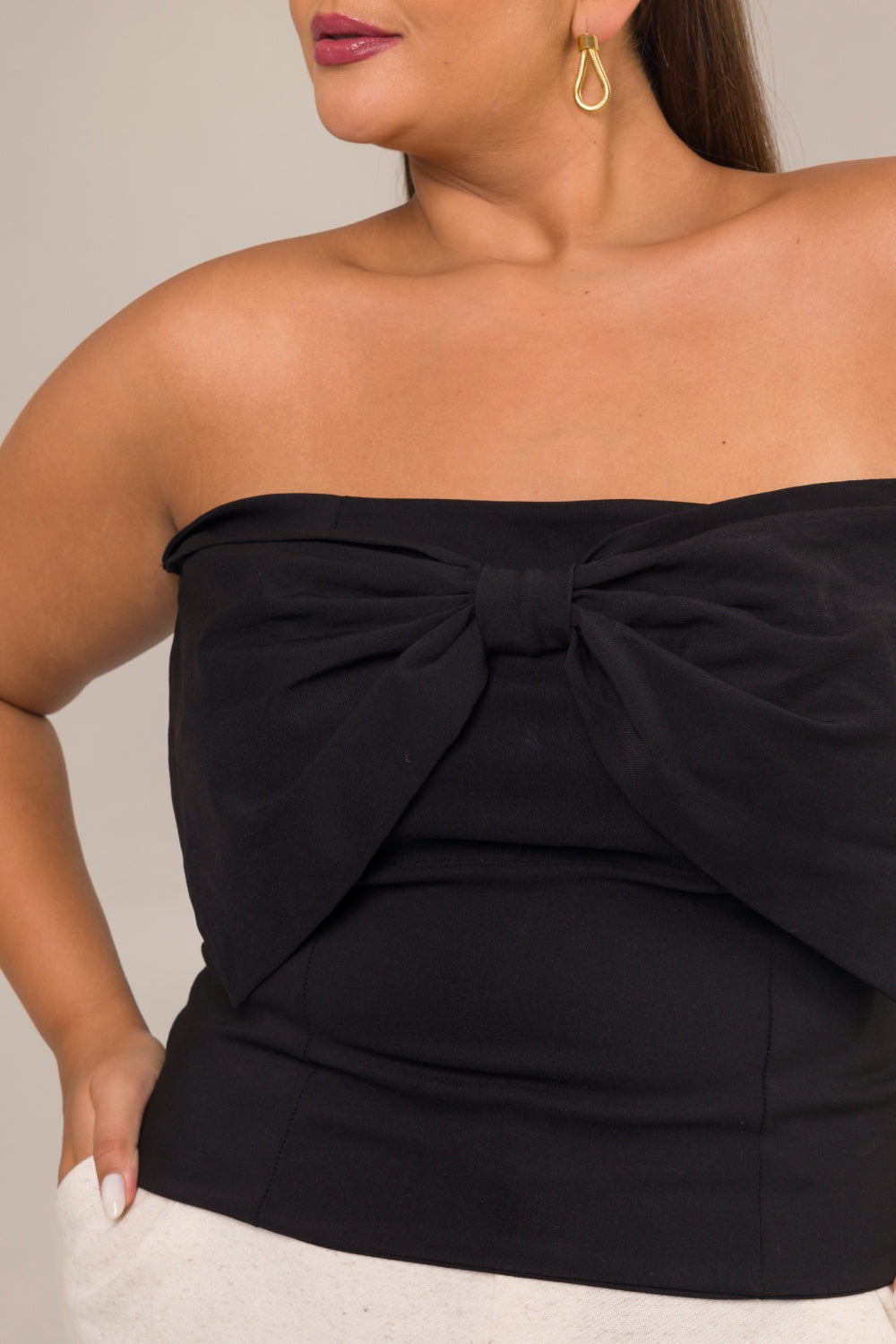 Blusa Tomara Que Caia Plus Size Sofia Preto Cess