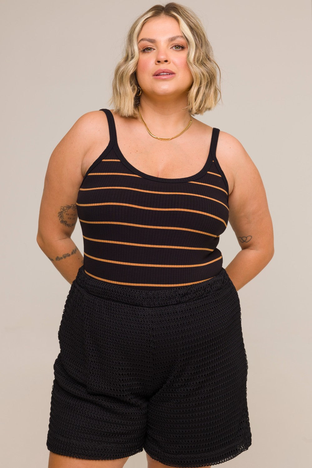 Regata Plus Size Sheila Canelado Listrado Cess