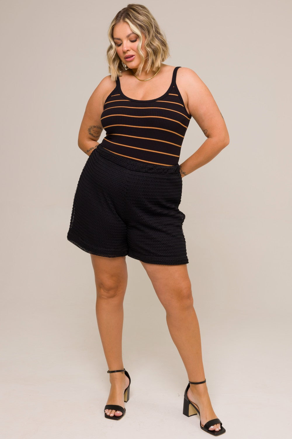 Regata Plus Size Sheila Canelado Listrado Cess