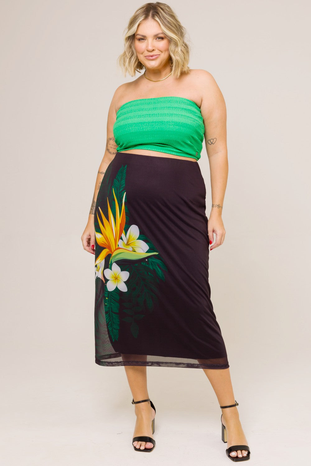 Top Faixa Plus Size Adele Verde Cess