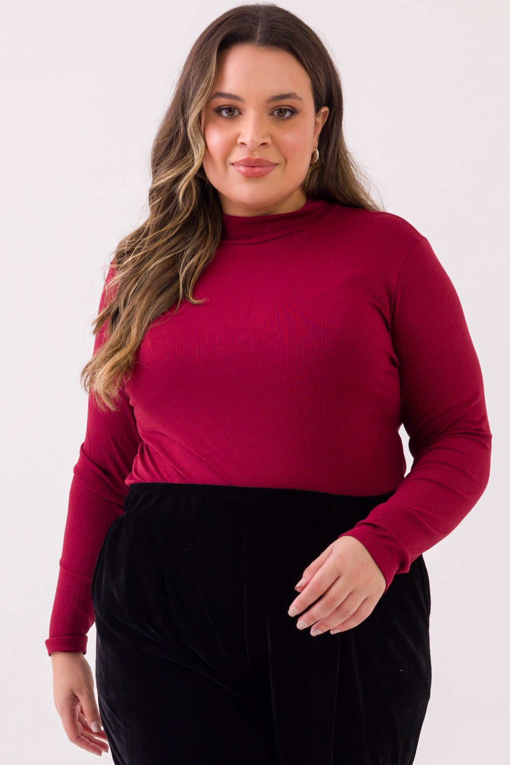 Blusa Plus Size Rachel Canelado Vermelho Cess